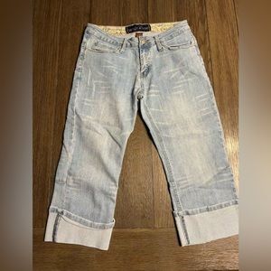 Vanilla Star Light Wash Cropped Jeans like new super cute
